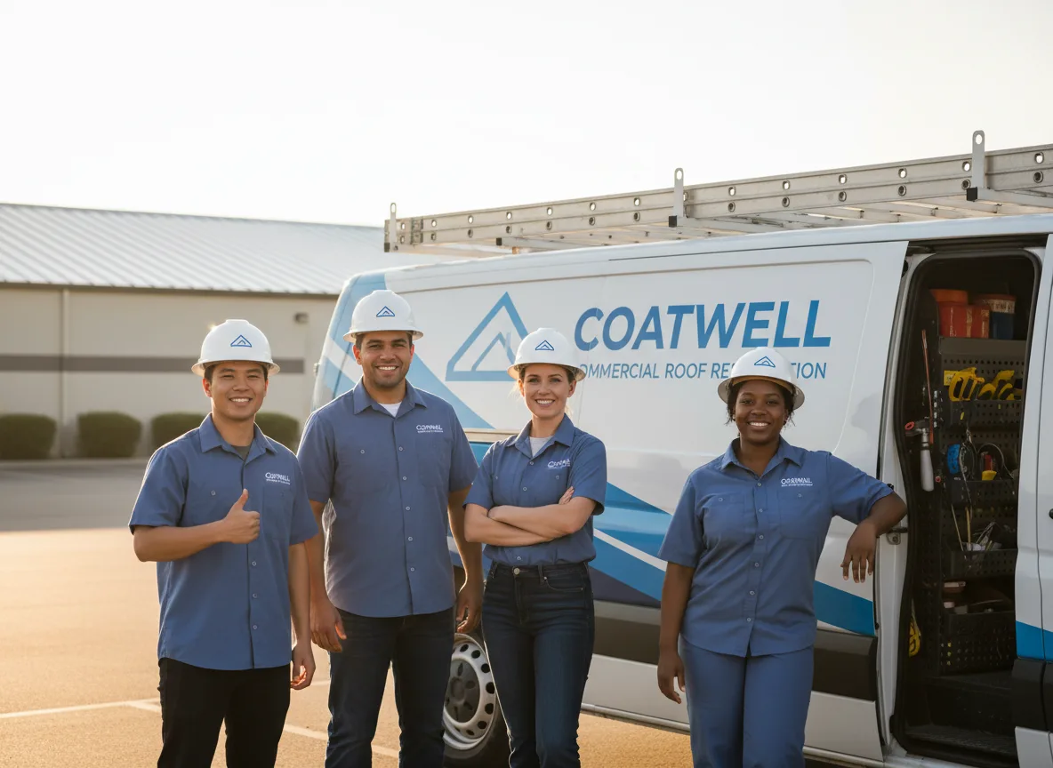 Commercial roof coating company in Schlater, MS